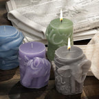 Elephant Cylinder Animal Resin Casting Silicone Mold for Home Decor & Candle Making Wave Spiral Mold