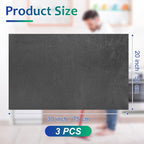 Newwiee 3 Pcs Extra Large Microfiber Cleaning Cloth 30" x 20" Washable Reusable Microfiber Towel Streak Free Lint Free Cloth for Cleaning Home Glass Office Window Bathrooms (Gray)