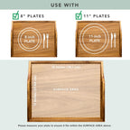 ROSSIE HOME Acacia Wood Bed Tray, Lap Desk with Detachable Cushion, Serving Tray - Natural - Fits up to 15.6 Inch Laptops - Style No. 76106