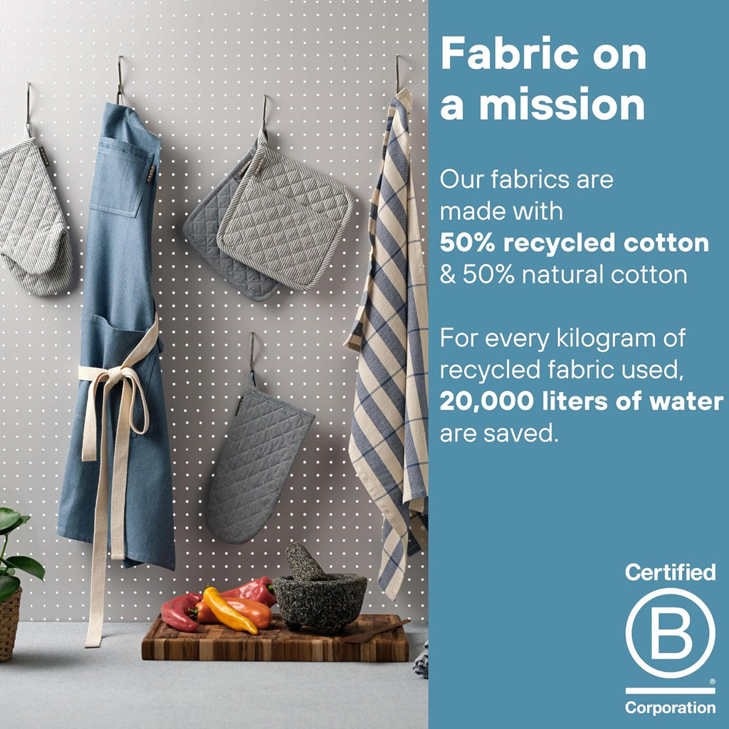 MEEMA Waist Aprons For Women With Pockets | Stylish Server Kitchen Apron Short, 23x13 Inches | Breathable Chef Apron for Cooking | Washable Cooking Aprons