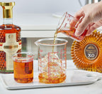 High Borosilicate Glass Measuring Cup-V-Shaped Spout，Glass Measuring Beaker for Kitchen or Restaurant, Easy to Read, 150 ML (5 Oz)-Pack of 2