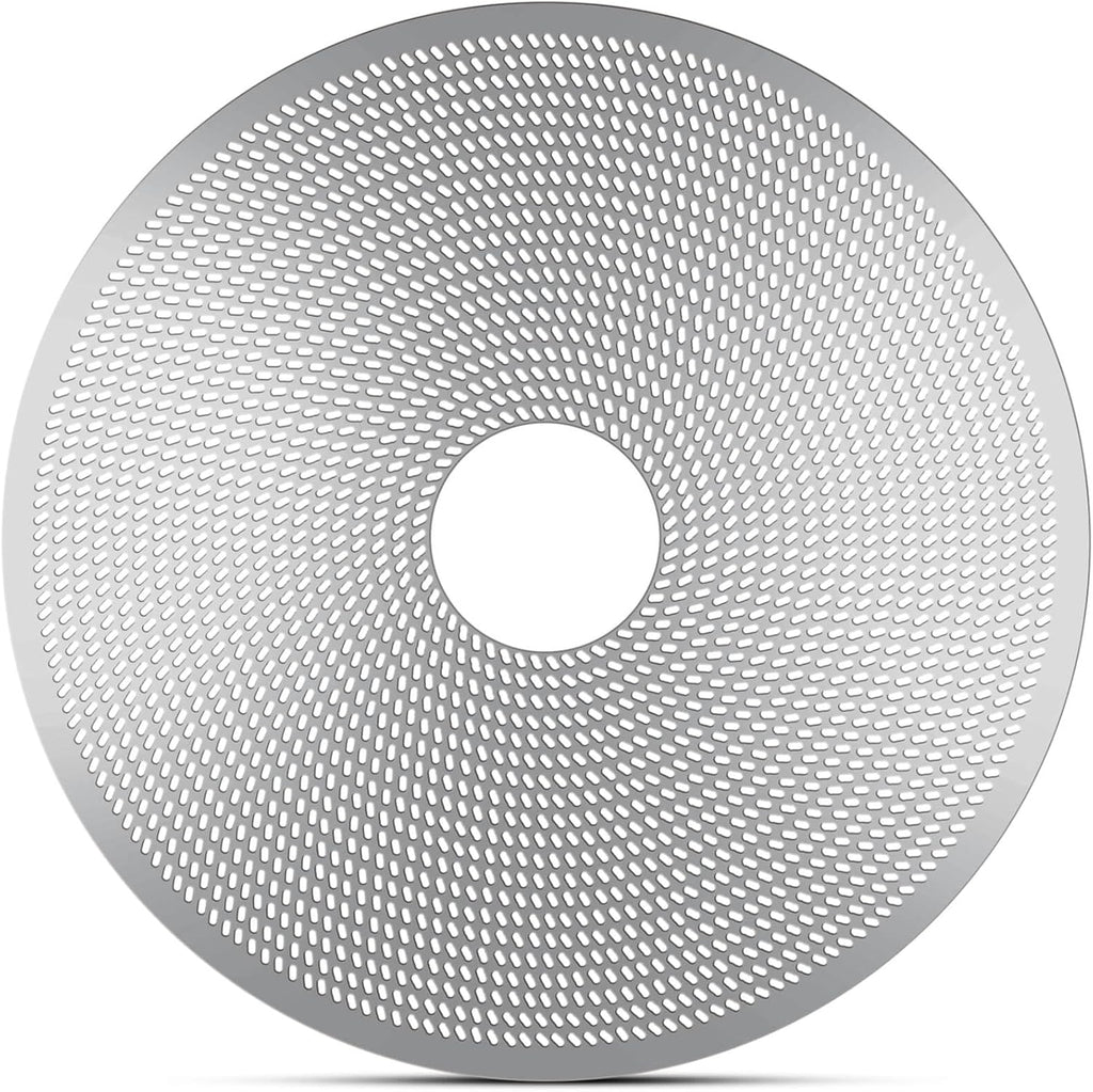 58mm Espresso Puck Screen with Round Hole in the Middle - 0.2mm Ultra Thin Espresso Puck, Stainless Steel Reusable Coffee Filter, Suitable for La Marzocco/Gaggia