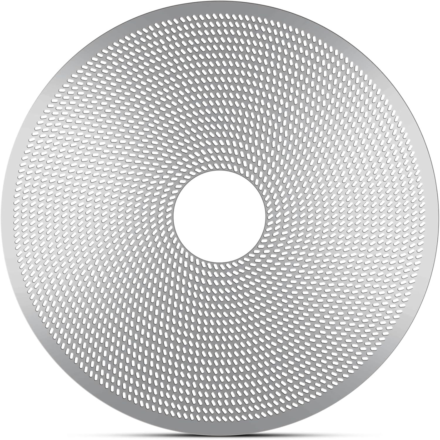 58mm Espresso Puck Screen with Round Hole in the Middle - 0.2mm Ultra Thin Espresso Puck, Stainless Steel Reusable Coffee Filter, Suitable for La Marzocco/Gaggia