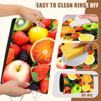 Fresh Fruits Dish Drying Mat for Kitchen Counter Coffee Bar Mat Hide Stain Absorbent Non-Slip Rubber Backed Drying Rack Pad Espresso Machine Coffee Bar Accessories 11.8 x 19.7 Inch