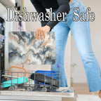 Multicolored White Agate Marble Kitchen Glass Cutting Board Ocean Decorative Gift Marbled Granite Stone Rock Gift For Her Mom Wife (Multicolored)