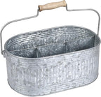 Alpha Living Home Farmhouse Utensils Caddy, Antique Gray, 18.5 x 14.5 x 3 in