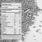 Silver Pearl Rods Sprinkles, Edible Sugar Candy Mix Size, 150g/5.29oz, Baking Cake Decoration, Food Grade, Cake Toppers, Easter, Celebration, Wedding Party Supplies