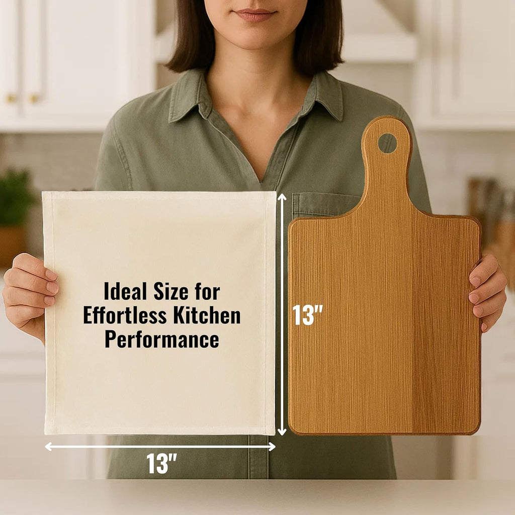 Dish Cloths Cotton| Kitchen Wash Cloth | Shop Towels Absorbent and Lint Free Flour Sack| Dishcloths for Kitchen Washing Dishes| Thick Absorbent Quick Dry Dish Rags | 50 Pack 13"x13" Natural