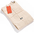 Caldo Linen Kitchen Apron for Cooking- Mens and Womens Linen Bib Apron for Professional Chef, Server, or Barista- Adjustable with Pockets (Bone)