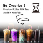 Boba Moo Premium Boba Tea Kit With Taro Milk Tea Flavor - Only 10,000 Kits Yearly, Small Batch Bubble Tea Kit With Exceptional Taste & Chewiness, Vegan, Lactose-Free, 6 Servings