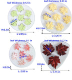 Lovely Small Items Silicone Fondant Molds Set For Cake Topper, Gumpaste, Candy & Chocolate, Polymer Clay and More (Maples)