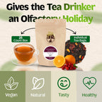 English Tea Store - Cranberry Orange Flavored Black Tea | Tart Cranberry & Sweet Citrus Blend | Natural Fruit Infused | Small Batch Crafted | 25 Teabags Pouch | No Strings or Tags