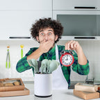 Kitchen Utensil Holder Extra Large 360°Rotating For Counter Organizer Stainless Steel Storage Cooking Silverware Caddy 3 Compartment Flatware Spoon Spatula Tool Cutlery Container（White）