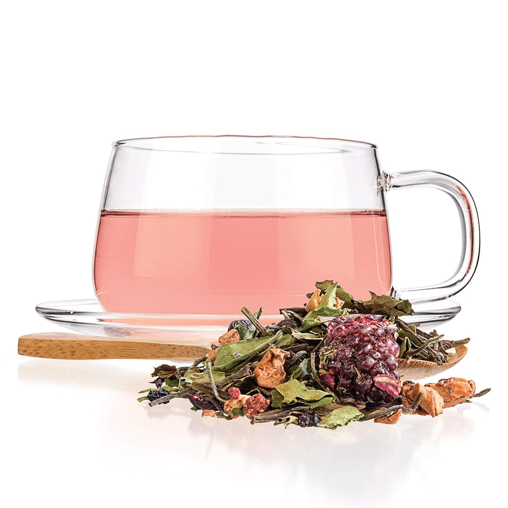 Tealyra - White Garden Bouquet - Fruity White Loose Leaf Tea Blend - Hibiscus - Strawberry - Raspberry - Antioxidants and Vitamines Rich - All Natural Ingredients - 110g (4-ounce)