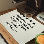 Barista Gifts Dish Drying Mat, Espresso Lovers Gifts Coffee Bar Mat for Countertops, Espresso Station Absorbent Dish Drying Mats for Kitchen Counter Coffee Maker, 16x24 Inch