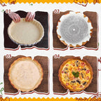 Patelai 1 Pcs Stainless Steel Pie Weights for Baking Universal Fit Pie Weight for 7-10 Inch Pies Round Metal Pies Weights Chain Dishwasher Safe Durable Blind Baking Dough Cooking Pastry (8 Inch)