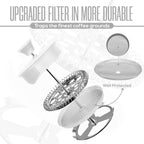 Utopia Kitchen 12 Ounce 0.35 Liter French Press Coffee Maker, Tea Maker, Travel Coffee Presses, Heat Resistant Thickened Borosilicate Coffee Pot for Camping Travel Gifts, White Pack of 1