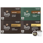 Peet's Coffee, Single Serve Coffee Pods Variety Pack - Luminosa Breakfast Blend, Café Domingo, Organic Alma De La Tierra, House Blend, 40 Count (4 Boxes of 10 Pods)