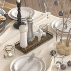 Rustic Bathroom Toilet Tank Tray, 11.2" Wood Toilet Paper Storage Basket Back of Toilet Basket Organizer, Vanity Tray for Perfume Makeup Candle Kitchen Counter Coffee Table Decor