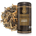 Teabloom Organic Golden Monkey Loose Leaf Tea, USDA Certified Organic Black Tea, Lingering Aroma with Smooth and Malty Flavor, 2.12 Ounce Loose Leaf Tea Canister Makes 35-50 Cups