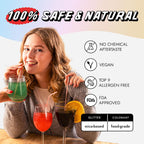 MONÉGASQUE Magic Rainbow Edible Glitter for Drinks 10g – Edible Glitter for Cakes & Cocktails – Cocktail & Drink Shimmer Powder – Sparkles for Drinks – Halloween Food & Cake Decorations Spray Dust