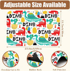 Dinosaur with Palms and Eggs Coffee Mat Absorbent Dish Drying Mat for Kitchen Counter Hide Stain Rubber Backed Coffee Bar Accessories Fit Under Espresso Machine Dish Drainer, 15.7 x 23.6 Inch