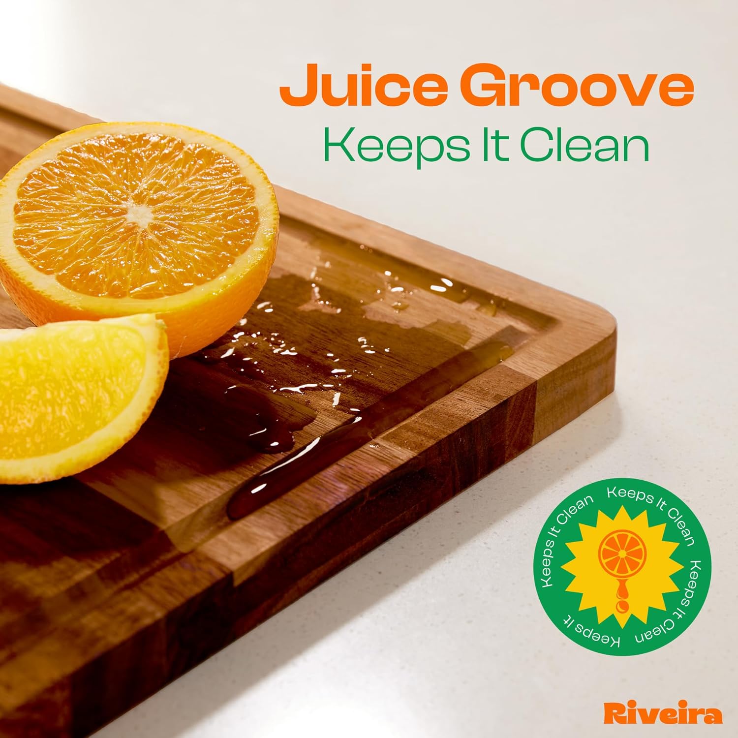 Riveira Acacia Wood Cutting Board – Versatile and Durable: Set Of 3 Pcs Rectangular Wooden Cutting Board – Natural Wooden Cutting Boards For Kitchen – Complete Acacia Wooden Chopping Board