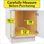 LYNK PROFESSIONAL® SELECT™ Pull Out Under Sink Kitchen Cabinet Organizer - 11.5 in. x 18 inch deep Drawer - Sliding Shelf Organizer and Undersink Storage Shelves - Lifetime Ltd. Warranty – Chrome