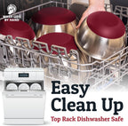 Priority Chef Stainless Steel Mixing Bowls with Lids Set, 3 Grater Attachments, Airtight Lids, Non-Slip Silicone Base Mixing Bowl Set, Large Prep Metal Mixing Bowls for Kitchen, Red