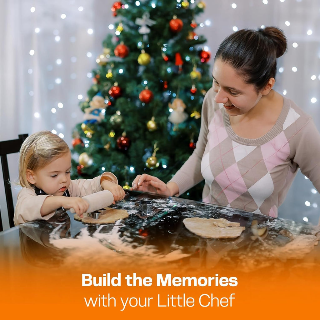 9-Inch Wooden Rolling Pin for Baking, Pastry, Fondant, and Children's Baking