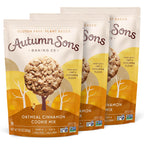 Autumn Sons Baking Co. Gluten Free Oatmeal Cinnamon Cookie Mix. Vegan Plant Based Baking Mix. Free From 11 Common Allergens. Dairy Free, Nut Free, Soy Free, Non GMO. 9.3 oz (Pack of 3)