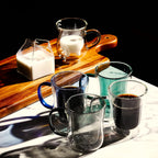 LEMONSODA Double Walled Colored Insulated Coffee Mugs - 10oz - Hot or Cold Latte, Tea, Cappucino, Coffee, Espresso Mug with Handle - Premium Packaging (Set of 4)