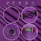 5 Pack Kitchen Apron, Work Apron, Canvas, Multiple Pockets, Gardening, Painting, BBQ, Artist, Carpenter, Sizes M to XXL, Purple