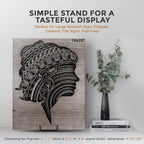 TR-LIFE Plate Stands/Holder for Display, 8 Inch, Large, Metal Frame for Picture, Decorative Platter, Book, Photo Easel (2 Pack)