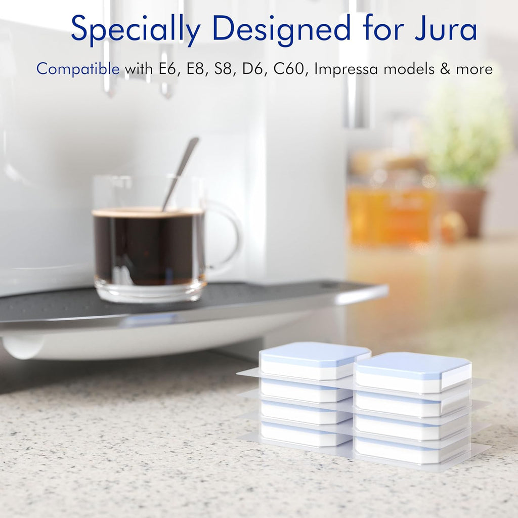 New England Stories Jura Compatible Descaling Tablets 18-Pack - Remove Limescale & Calcium, Improve Coffee Taste for Coffee Machines