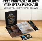 Zulay Kitchen Powerful Double Whisk Milk Frother Handheld - Foam Maker With Stand - Whisk Drink Mixer for Coffee, Mini Foamer for Latte, Matcha, Frappe, Hot Chocolate & Cappuccino (Crystal Quartz)