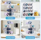 Larger Water Bottle Organizer for Stanley 40 oz Tumbler, Stackable Water Bottle Holder Rack for Cabinet, Kitchen Storage Organizer for for Stanley Cup Accessories, Tumbler Storage Holder，4 Pack