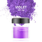 Edible Glitter - 10g Luster Dust Edible Food Grade Coloring Glitter for Cake Decorating, Baking, Drinks - Shimmer Dust Powder, Metallic Color Dusting Powder for Icing, Fondant, Candy, Cookie (Violet)