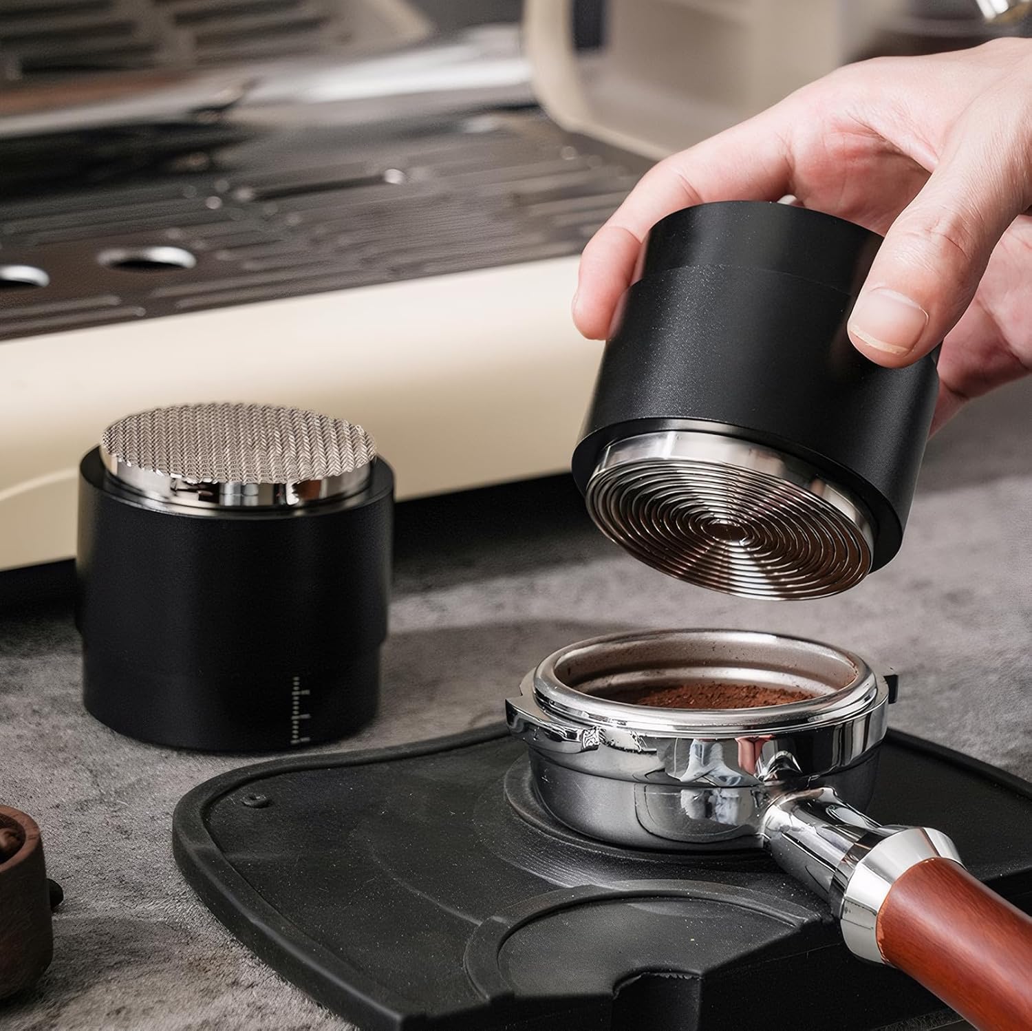53MM Espresso Accessories - WDT Tool, Coffee Distributor & Tamper set with 3-in-1 Design, 304 Stainless Steel Premium Coffee Accessories for Home Baristas & Beginners