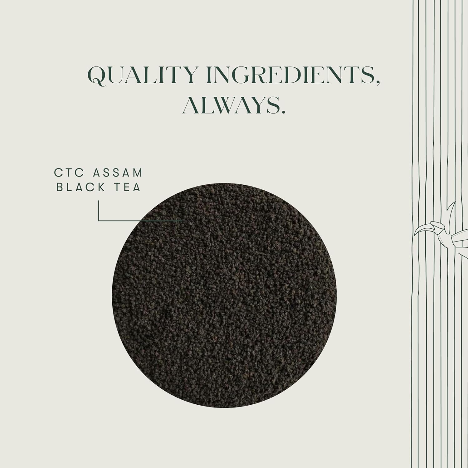 Luxmi Estates - Blue Hills - Organic CTC Assam Black Tea - Loose Leaf - 100g (50 Cups) | Jodhpur Blend - Rajasthan's Favorite Chai | Strong Cup of Original Indian Chai Tea - No Spices