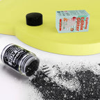 Black Edible Glitter - 5g Food Grade Cake Decorating Shimmering Glitter, Edible Sprinkle Luster Dust for Drinks, Chocolates, Fondant, Strawberries, Cupcakes, Candy, Cookie - Vegan