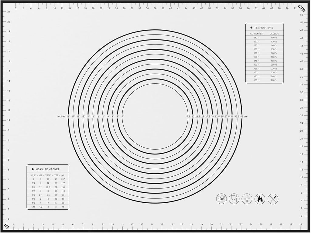 BlueBark 1 PCS - 24"L x 16"W Non-stick Silicone Baking Mat for Pastry & Dough, Sourdough Bread Making Tools, Kitchen Counter, Cooking Enthusiasts