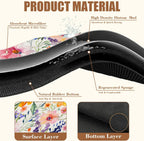 Dish Drying Mat Colorful Wildflowers Coffee Bar Mat for Countertop Absorbent Rubber Backed Hide Stain Dish Drainer Rack Pad Espresso Machine Cafe Table Dining Room Decoration 11.8 x 19.7 Inch