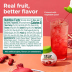 Stur Liquid Water Enhancer | Pomegranate Cranberry | Naturally Sweetened | High in Vitamin C & Antioxidants | Sugar Free | Zero Calories | Keto | Vegan | 5 Bottles, Makes 120 Drinks