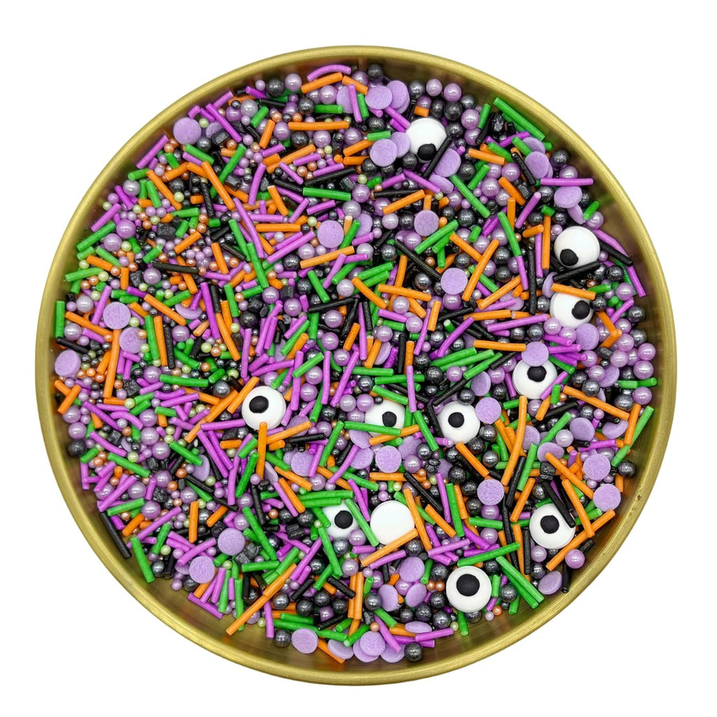 Dynastang Monster Sprinkles Halloween Edible Eyes Cake Decoration Cupcake Toppers Cookie Decorating Perfect for Cakes, Cupcakes, Desserts Toppings 3OZ