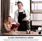 GREEN LIFESTYLE 120 Pack Chef Apron with Pockets – Grilling Aprons for Men, Waterproof Cooking Apron for BBQ, Work or Restaurant Use, Kitchen Aprons for Women with Pockets – White