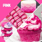 Food Coloring Liquid - Vibrant Color Food Coloring for Cake Decorating, Baking, Easter Egg, Icing - Tasteless Food Color Dye for Fondant, Cooking, Slime, Airbrush (Pink, 8 Fl.oz)