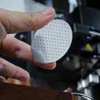 Espresso Puck Screen 54mm - Stainless Steel Ultra Thin Disk Plate Mesh Espresso Filter Perfect Fit With Breville Barista Express, Pro, Touch, Bambino, Infuser, Easy Clean Design (Silver, 54mm)