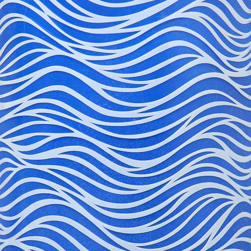 Cake Baking Stencil - Seamless Delicate Pattern for Decorating Tall Double Barrel Cake to Use with Buttercream, Royal Icing, Ganache, Paint, Airbrush (FLO)