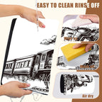 Retro Steam Train Dish Drying Mat for Kitchen Counter Bar Mat Hide Stain Absorbent Rubber Backed Coffee Mat Maker Espresso Machine Bar Accessories 15.7 x 23.6 Inch